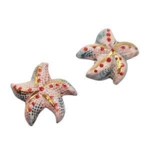 Ceramica di Caltagirone Stella Marina Colore Rosa 30mm (CTST17)
