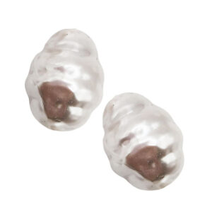Gocce di Maiorca Bianche Butterate 16x22mm (PTMR075-BN)