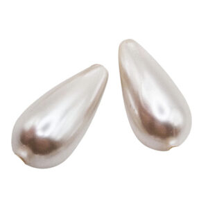 Gocce di Maiorca Bianche Lisce 10x20mm (PTMR077)