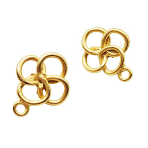 Perni in Zama quattro Cerchi Intrecciati 22x25mm (190)