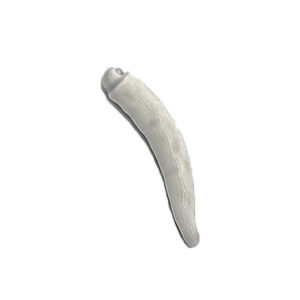 Cornetto in Ceramica Porta Fortuna Grigio 3cm (CMRM095-GR)