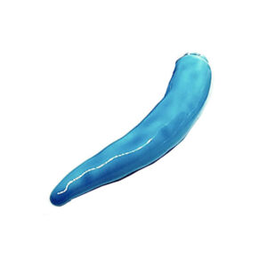 Cornetto in Ceramica Porta Fortuna Azzurro 6cm (CMRM094-AZ)