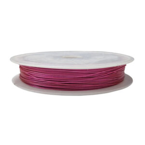 Cavetti in Acciaio Fucsia rivestito in nylon 0.38mm (RCAC012-F)