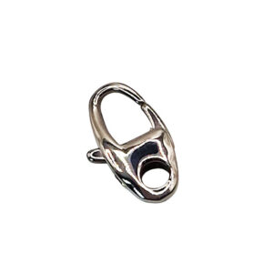 Chiusure Moschettoni in Acciaio Silver Ovale 9x15mm