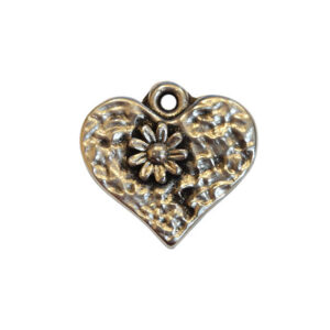 Ciondoli in Zama Cuore con Margherita Silver 17x20mm (CNZM243)