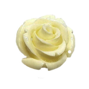 Componenti in Resina Rosa sul Bianco 18mm (CPRS008-BN)