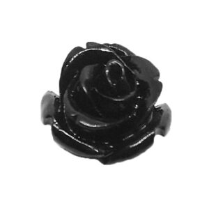 Componenti in Resina Rosa sul Nero 18mm (CPRS008-NR)