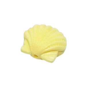 Componenti in Resina Conchiglia Canestrello Bianco 14x15mm (CMPRS006-BN)