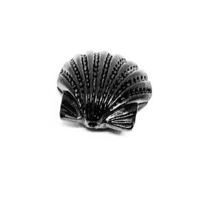 Componenti in Resina Conchiglia Canestrello Nero 14x15mm (CMPRS006-NR)