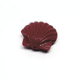 Componenti in Resina Conchiglia Canestrello Rosso 14x15mm (CMPRS006-RS)