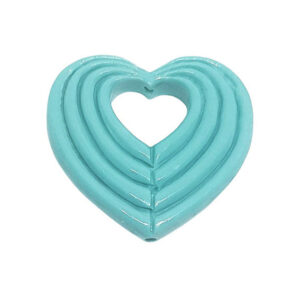 Componenti in Resina Cuore Azzurro 32x35mm (CPRS075-AZ)