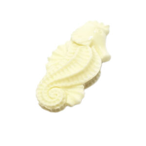 Componenti in Resina Ippocampo 18x45mm Bianco (CMPRS015-BN)