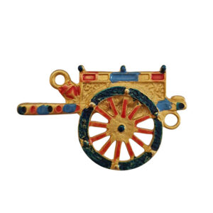Distanziatori in Zama Carretto Siciliano Smaltata a Fuoco Artigianalmente 30x50mm (DSZM238)