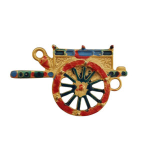 Distanziatori in Zama Carretto Siciliano Smaltata a Fuoco Artigianalmente 30x50mm (DSZM239)