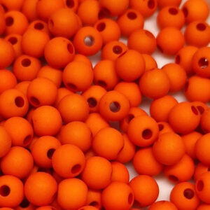 Perline in Resina Macarons 6mm Arancio Scuro (PRRS004-ARS)