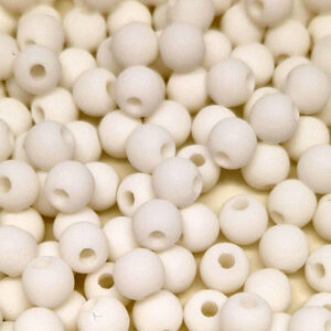 Perline in Resina Macarons 6mm Bianco (PRRS004-BN)