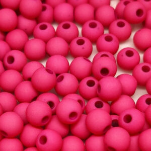 Perline in Resina Macarons 6mm Fucsia (PRRS004-FC)