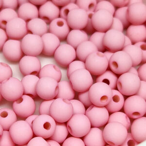 Perline in Resina Macarons 6mm Rosa (PRRS004-RO)