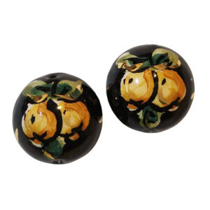 Ceramica di Caltagirone Mezze Perle Con Limoni 24mm (CT07MP-005)
