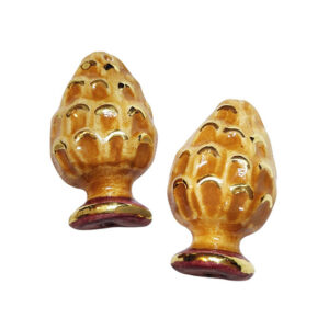 Ceramica di Caltagirone Pigna Arancio 20x35mm (CT06P-010)