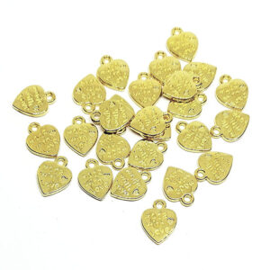 Ciondoli in Metallo Cuore Made With Love Oro 9mm (CNMT0026-O)