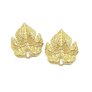 Perni in Zama Foglia d'Acero Oro 21x23mm (164-O)