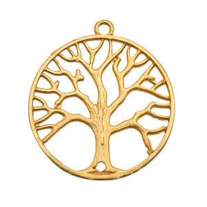 Ciondoli in Zama Albero della Vita 33mm Oro (CNZM237)