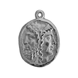 Ciondoli in Zama Moneta Giano Bifronte 21x24mm (CNZM05-S)