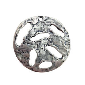 Ciondoli in Zama Ondulato Stile Vintage 34mm (CNZM337)