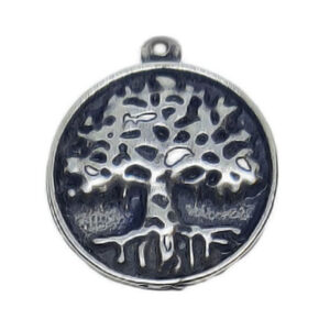 Ciondoli in Zama Raffigurante l'Albero della Vita Silver 23mm (CNZM003-S)