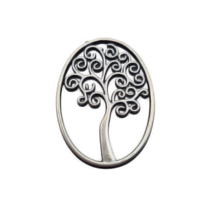 Distanziatori in Zama Albero della Vita Ovale 26x36mm (DSZM151)