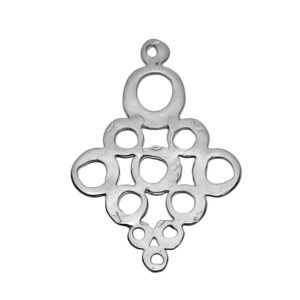 Distanziatori in Zama Bolle Saldate Silver 41x59mm (DSZM15-S)