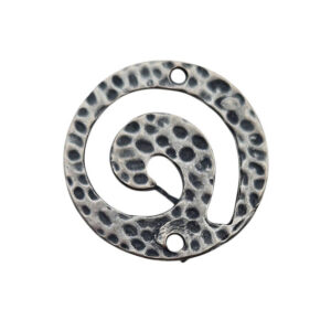Distanziatori in Zama Con Design a Spirale Martellata 25mm (DSZM167)