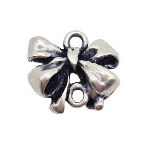 Distanziatori in Zama Fiocco Piccolo 10x14mm con Asole Verticali (DSZM44-V)