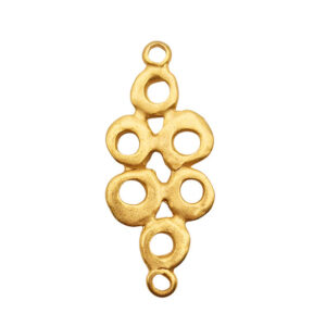 Distanziatori in Zama Insieme di Cerchi Burattati 15x25mm (DSZM158)