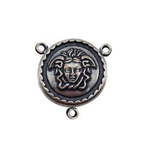 Distanziatori in Zama Medusa Bombato Modello con Tre asole 23mm (DSZM172)