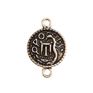 Distanziatori in Zama Mito Antica Moneta Magna Grecia Modello Piatto 14mm (DSZM005-P)