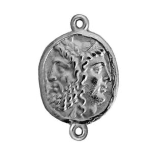 Distanziatori in Zama Moneta Giano Bifronte 21x24mm (DSZM02-S)