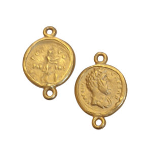 Distanziatori in Zama Monete Oro Pietas 18mm (DSZM03-O)