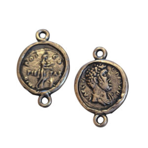 Distanziatori in Zama Monete Silver Pietas 18mm (DSZM03-S)