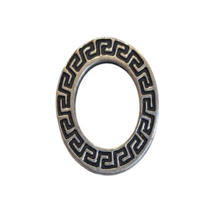 Distanziatori in Zama Ovale Con Intarsio della Greca 15x20mm (Copia)
