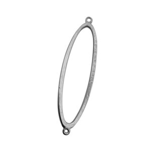 Distanziatori in Zama Ovale Silver 18x60mm (DSZM16-S)
