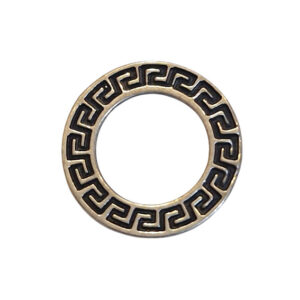 Distanziatori in Zama Tondo Con Intarsio della Greca 20mm (DSZM36-T)
