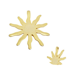 Ciondoli in Zama Sole Irregolare 45x40mm (CNZM245)