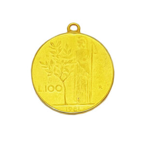 Ciondolo Moneta in Zama 100Lire (MNZM005-28)