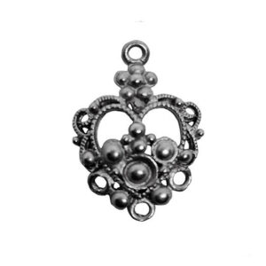 Distanziatori in Zama Chandelier Silver 20x25mm (DSZM134-S)