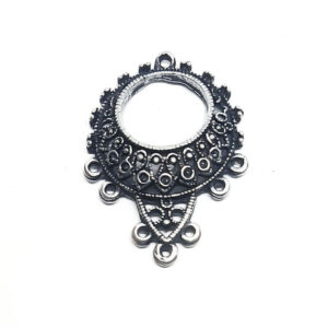 Distanziatori in Zama Chandelier Silver 27x30mm (CHZM125-S)