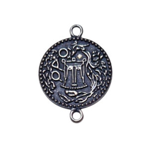 Distanziatori in Zama Mito Antica Moneta Magna Grecia Modello Piatto 20mm (DSZM056-P)