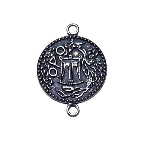 Distanziatori in Zama Mito Antica Moneta Magna Grecia Modello Piatto 20mm (DSZM056-P)