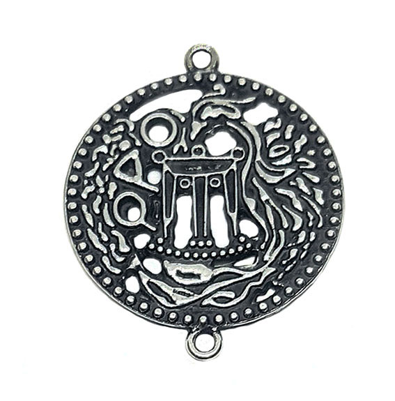 Distanziatori in Zama Mito Antica Moneta Magna Grecia Piatto 30mm (DSZM117-D)
